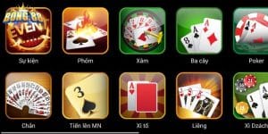 các trò chơi trong game casino tại Bong88